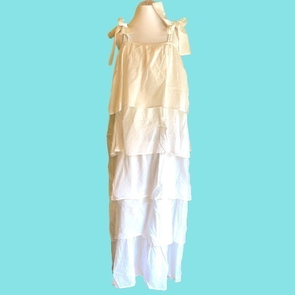 NWT VICTORIA DUNN WHITE EYELET BENNET MAXI DRESS XL - Picture 5 of 9